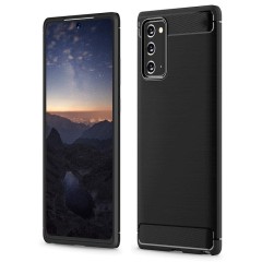 Husa Samsung Galaxy Note 20 4G / Note 20 5G Arpex Carbon Silicone - Negru