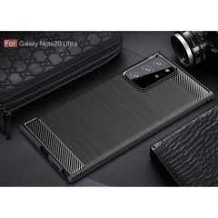 Husa Samsung Galaxy Note 20 Ultra 5G / Note 20 Ultra Arpex Carbon Silicone - Negru Negru
