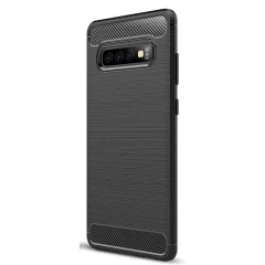 Husa Samsung Galaxy S10 Plus Arpex Carbon Silicone - Negru Negru