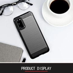 Husa Samsung Galaxy S20 / S20 5G Arpex Carbon Silicone - Negru Negru