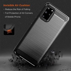 Husa Samsung Galaxy S20 Plus / S20 Plus 5G Arpex Carbon Silicone - Negru Negru