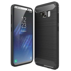 Husa Samsung Galaxy S21 Arpex Carbon Silicone - Negru
