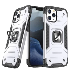 Husa iPhone 13 Pro Wozinsky Ring Armor - Albastru Silver 