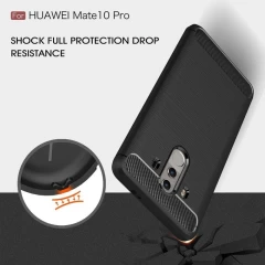 Husa Huawei Mate 10 Pro Arpex Carbon Silicone - Negru Negru