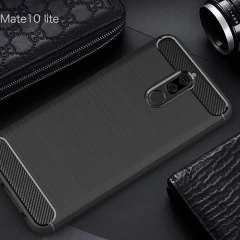Husa Huawei Mate 10 Lite Arpex Carbon Silicone - Negru Negru