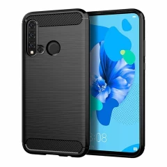 Husa Huawei Nova 5T / Honor 20 Arpex Carbon Silicone - Negru Negru