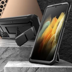 Husa Samsung Galaxy S21 Ultra Supcase Unicorn Beetle Pro - Negru Negru