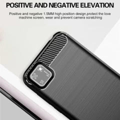 Husa Huawei Y5p Arpex Carbon Silicone - Negru Negru