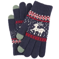 Manusi TouchScreen Arpex Raindeer Woolen ST0002 - Albastru Albastru