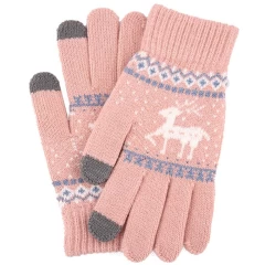 Manusi TouchScreen Arpex Raindeer Woolen ST0002 - Roz Roz