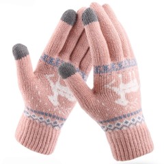 Manusi TouchScreen Arpex Raindeer Woolen ST0002 - Roz