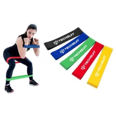 Set Antrenament Arpex, 5 Benzi Elastice Fitness, Yoga, Pilates, Aerobic, Exercitii Fizice - Multicolor Multicolor