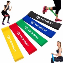 Set Antrenament Arpex, 5 Benzi Elastice Fitness, Yoga, Pilates, Aerobic, Exercitii Fizice - Multicolor