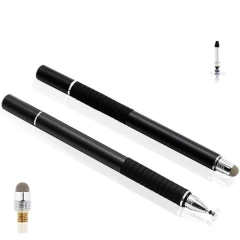 Stylus Pen Arpex, 2in1 universal, Android, iOS, aluminiu, JC02 - Negru Negru