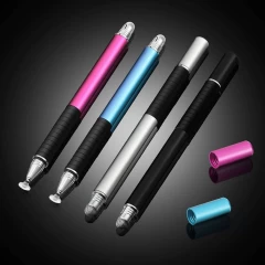 Stylus Pen Arpex, 2in1 universal, Android, iOS, aluminiu, JC02 - Roz Roz