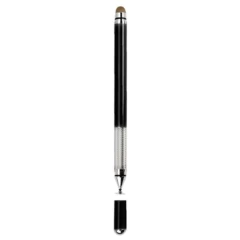 Stylus Pen Arpex, 2in1 universal, Android, iOS, aluminiu, JC03 - Negru Negru