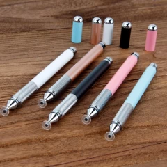 Stylus Pen Arpex, 2in1 universal, Android, iOS, aluminiu, JC03 - Alb Alb