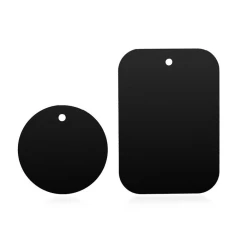 Pachet 2x Suport Telefon, Placa Metalica din Piele Arpex MP03 - Negru Negru