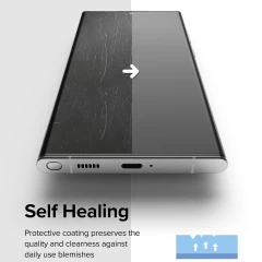 Pachet 2x Folie Sticla Samsung Galaxy S22 Ultra Ringke Dual Easy Full - Clear Clear