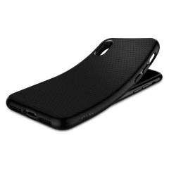 Husa iPhone X / XS / 10 Spigen Liquid Air - Black Black