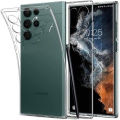 Husa Samsung Galaxy S22 Ultra Spigen Liquid Crystal - Clear