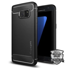 Husa Samsung Galaxy S7 Spigen Rugged Armor - Black Black