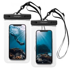 Pachet 2x Husa Universal Spigen Waterproof Case A601 - Clear