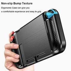 Husa Nintendo Switch Arpex Carbon Silicone - Black Black