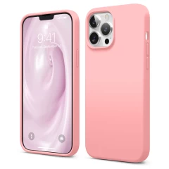 Husa iPhone 13 Pro Max Casey Studios Premium Soft Silicone - Pink Sand Roz 