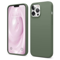 Husa iPhone 13 Pro Max Casey Studios Premium Soft Silicone - Webster Green