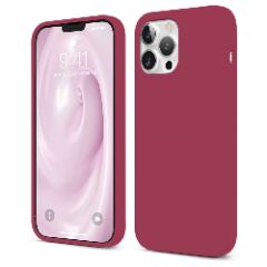 Husa iPhone 13 Pro Max Casey Studios Premium Soft Silicone - Burgundy