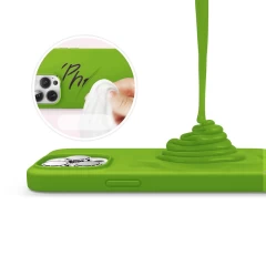 Husa iPhone 13 Pro Max Casey Studios Premium Soft Silicone - Acid Green Acid Green