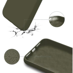 Husa iPhone 13 Pro Max Casey Studios Premium Soft Silicone - Army Green Army Green