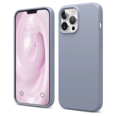 Husa iPhone 13 Pro Max Casey Studios Premium Soft Silicone - Pink Sand Slate Gray 