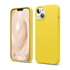 Husa iPhone 13 Casey Studios Premium Soft Silicone Yellow