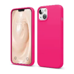 Husa iPhone 13 Casey Studios Premium Soft Silicone Fuchsia 