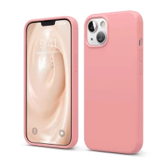 Husa iPhone 13 Mini Casey Studios Premium Soft Silicone - Pink Sand Roz 