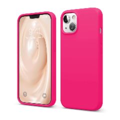 Husa iPhone 13 Mini Casey Studios Premium Soft Silicone - Fuchsia