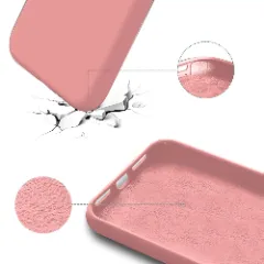 Husa iPhone 13 Mini Casey Studios Premium Soft Silicone - Roz Roz