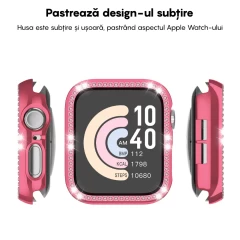 Carcasa Apple Watch 7/8 - 41MM Casey Studios Diamond - Rose Rose