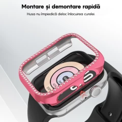 Carcasa Apple Watch 7/8 - 41MM Casey Studios Diamond - Rose Rose