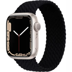 Curea Apple Watch 1/2/3/4/5/6/7/8/SE - 38/40/41 MM - XXS - Braided Loop Casey Studios Casey Studios - Pistachio Black 