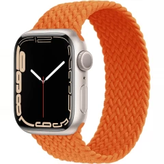 Curea Apple Watch 1/2/3/4/5/6/7/8/SE/Ultra - 42/44/45/49 MM - XS - Braided Loop Casey Studios Casey Studios - Orange Orange