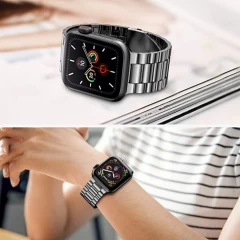 Curea Apple Watch 1/2/3/4/5/6/7/8/SE - 38/40/41 MM Metallic Casey Studios Casey Studios - Negru Negru