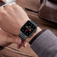 Curea Apple Watch 1/2/3/4/5/6/7/8/SE - 38/40/41 MM Metallic Casey Studios Casey Studios - Negru Negru