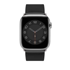 Curea Apple Watch 1/2/3/4/5/6/7/8/SE - 38/40/41 MM Elegant Leather Casey Studios Casey Studios - Black Black