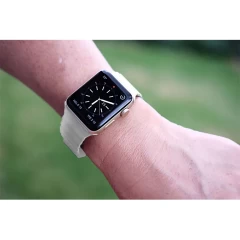 Curea Apple Watch 1/2/3/4/5/6/7/8/SE - 38/40/41 MM Leather Loop Casey Studios Casey Studios - White White