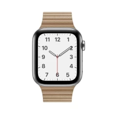 Curea Apple Watch 1/2/3/4/5/6/7/8/SE - 38/40/41 MM Leather Loop Casey Studios Casey Studios - Cream Cream