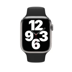 Curea Apple Watch 1/2/3/4/5/6/7/8/SE - 38/40/41 MM - S /m - Silicone Sport Casey Studios Casey Studios - Black Black