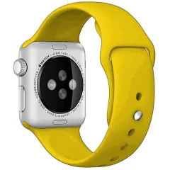 Curea Apple Watch 1/2/3/4/5/6/7/8/SE/Ultra - 42/44/45/49 MM - S /m - Silicone Sport Casey Studios Casey Studios - Yellow Yellow